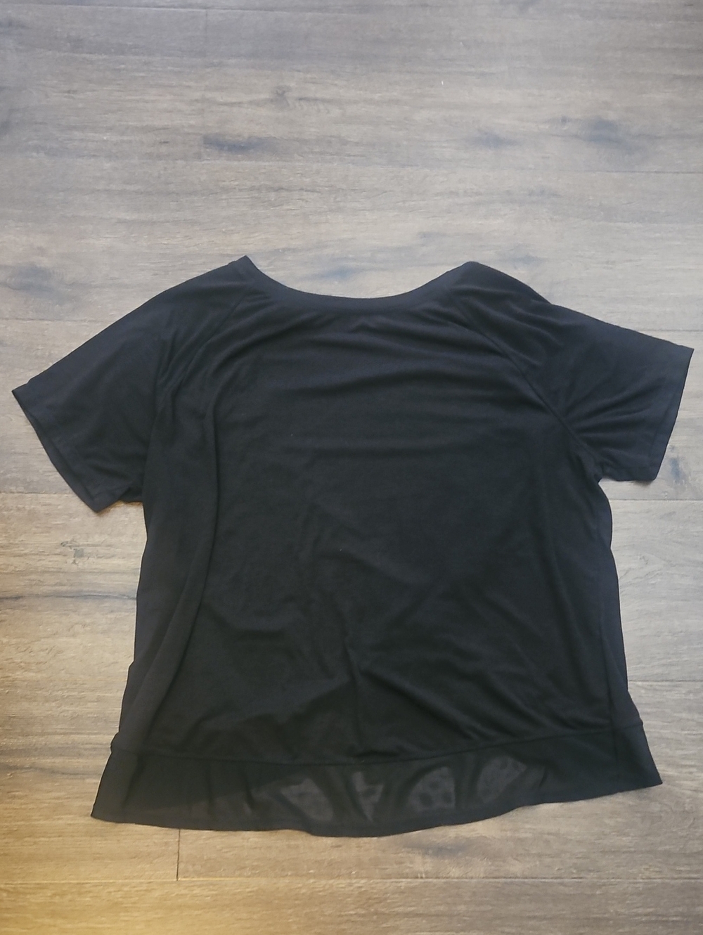 Avia Black Short Sleeve Women's Athletic Top
